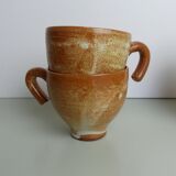 Set of 6 cups in Vallauris sandstone