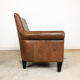 Set of two vintage leather armchairs