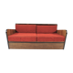 Art deco walnut sofa bed 1960s