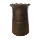 Brown earthenware vase