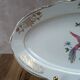Antique oval plate Kg Lunéville – bird & golden flower decoration