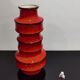 Vase XL west germany 267-48 glossy red ceramic