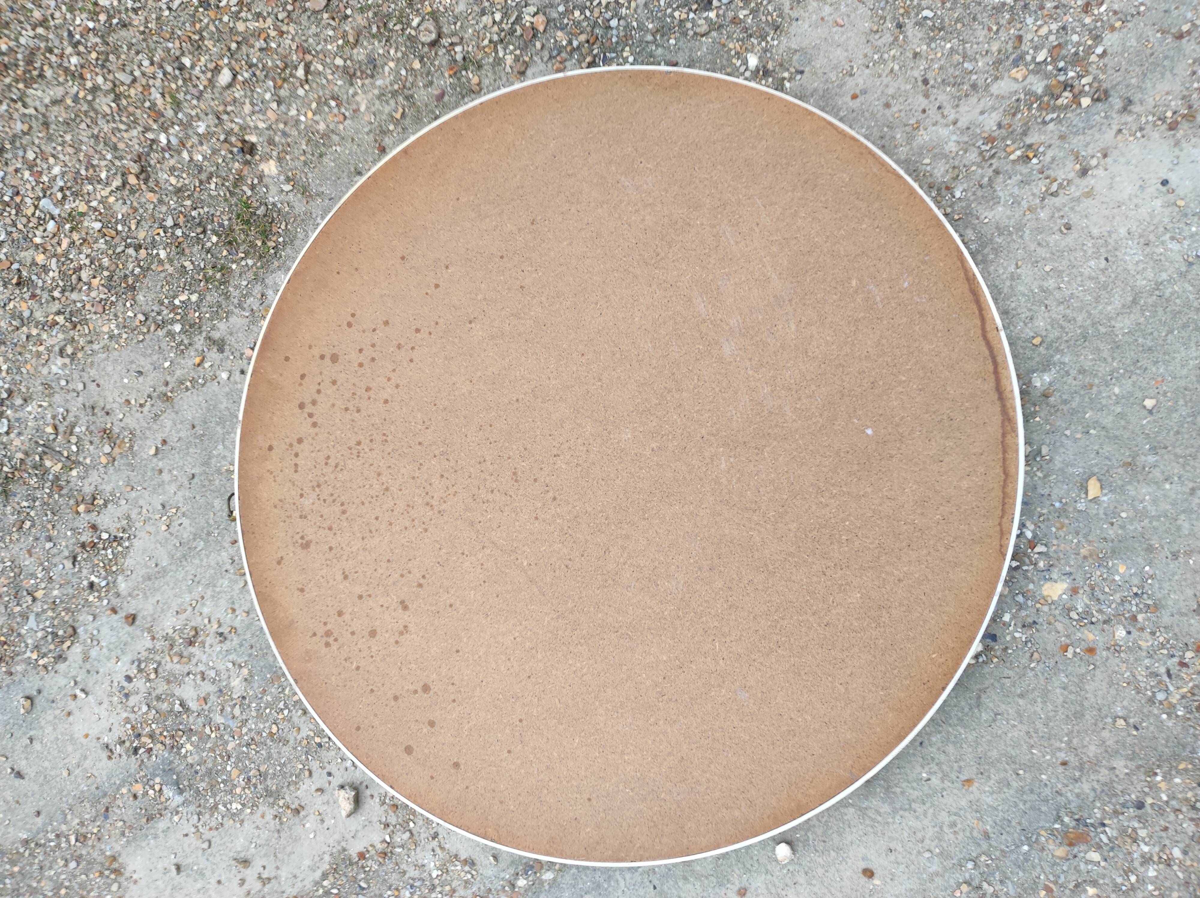 Large round vintage wall mirror diameter: 75 cm