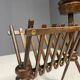 French vintage beech magazine rack, 1960s