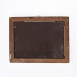 Old beveled mirror, carved frame, mercury glass