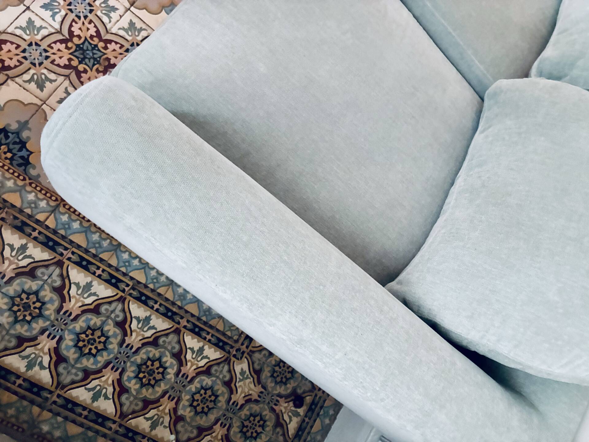 3-seater sofa, in corduroy, MIMIJI, La Redoute Intérieurs Euca