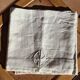 2 Art Nouveau monogrammed pillowcases