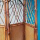 Paravent bambou et rotin vintage 1940