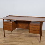 Mid-Century Freestanding Teak Desk by Peter Løvig Nielsen, 1960s