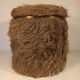 Ottoman stool chest storage in vintage moumoute 1960
