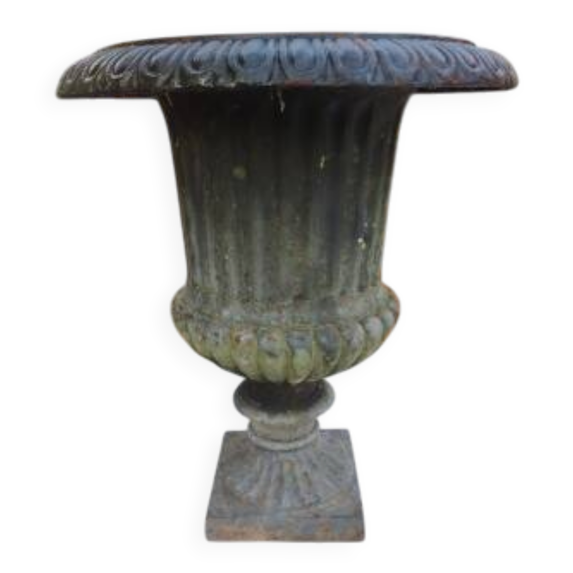 19th-century cast iron "Médicis" vase