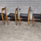 4 vintage Scandinavian teak chairs from the 1970s, Svegards Markaryd.