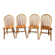 Série de 4 chaises à barreaux