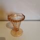 Set of 6 vintage pink glass ice cream bowls.