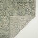 Vintage Turkish Rug Sage Green with Medallion 287 x 193 cm