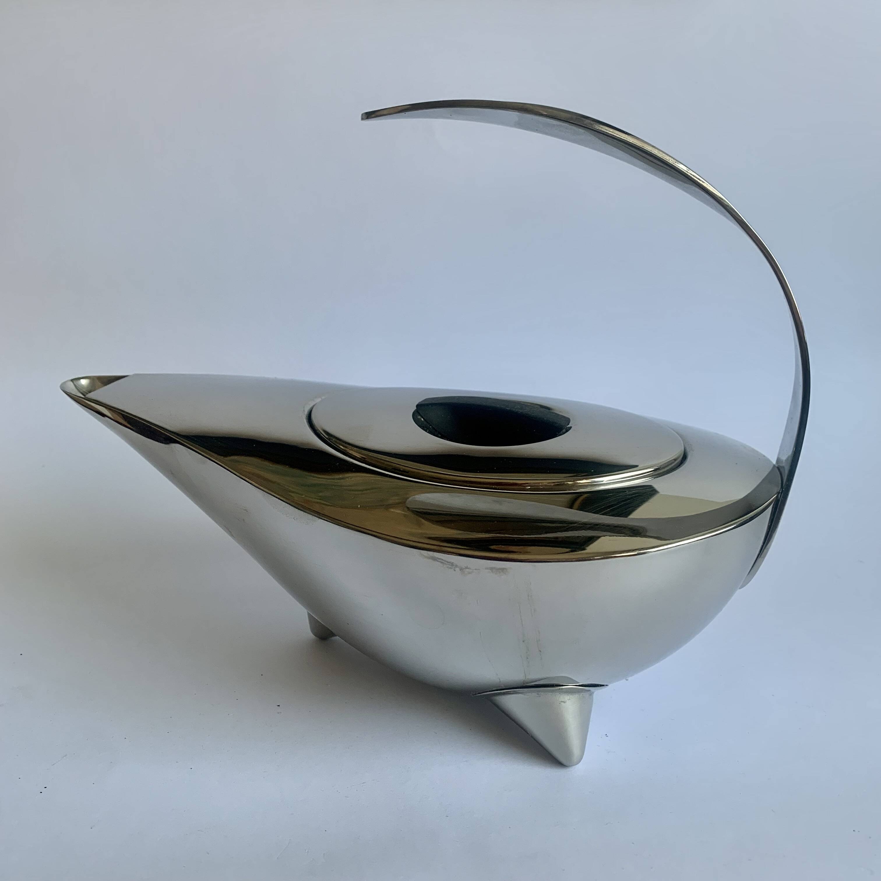 Stainless Steel “Aladdin” Design Teapot by Carsten Jørgensen, 1990s