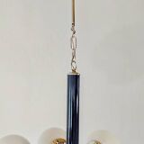 Chandelier with opaline globe