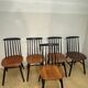 Set of 6 "Fanett" chairs by Ilmari Tapiovaara, Sweden, 1960s.