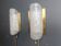 Pair of brass and glass wall lights by Fischer Leuchten, 1960s