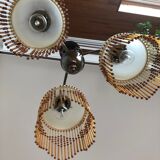 Lustre en laiton et verre