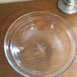 Old metal and glass compotier