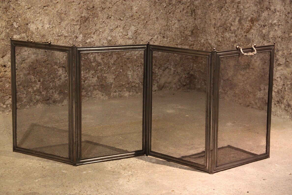 old brass foldable fire barrier