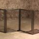 old brass foldable fire barrier