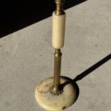 Marble and brass standing ashtray H74 D17