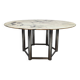 Vintage Italian carrara marble dining table 1970s