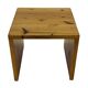 Table d'appoint vintage en bois de pin, petite table des années 1970