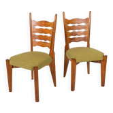 Paire de chaises par Guillerme et Chambron pour Votre Maison, France, 1950s