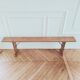 Renovated vintage bench, made of wood - 2 available, sold individually.