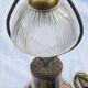 Lampe décor flammé de Jean Langlade en grès du Puisaye