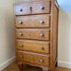 Wooden dresser 5 drawers