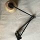 Wall lamp 2 black metal arms 60s