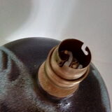 Enamelled stoneware lamp foot