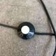 Vintage floor lamp: chrome & glass 'leclaire & schaefer'