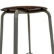 Vintage school stool, 1970s industrial design, Dutch minimalist