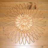 1970 wicker sun mirror