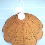 Vintage rattan flower hanging