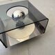 Wall lamp in chromed metal and plexiglass disco model by Jocelyne Trocmé, 1970