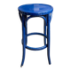 Sea stool in navy blue arched beech