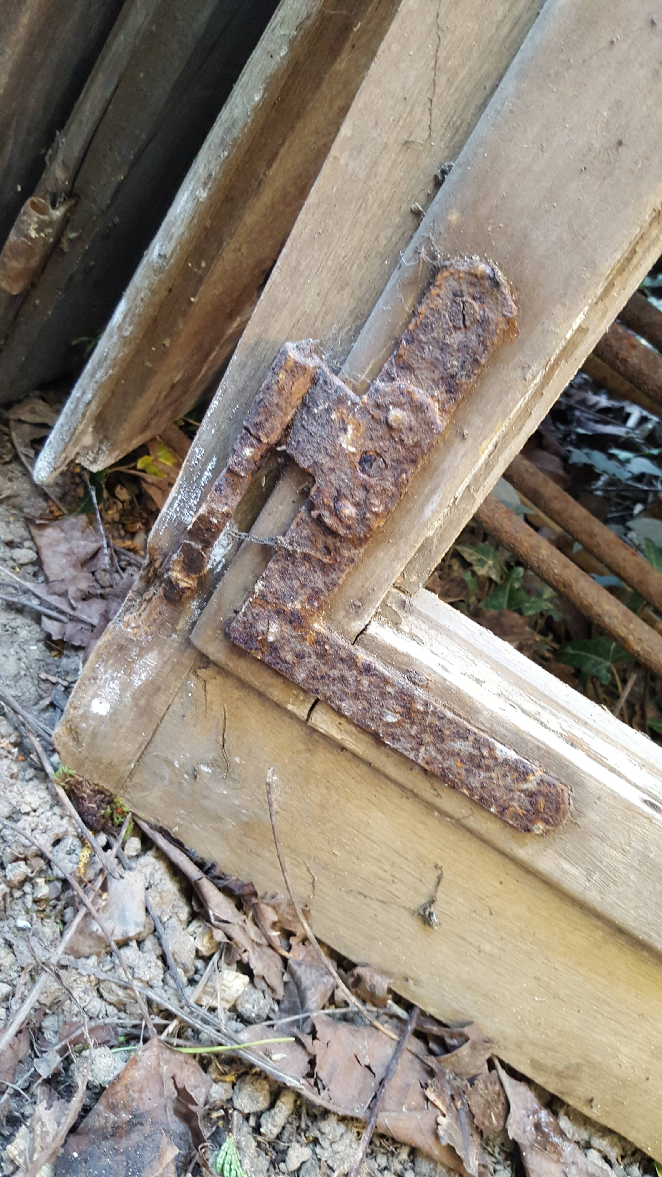 18th century window with its frame
