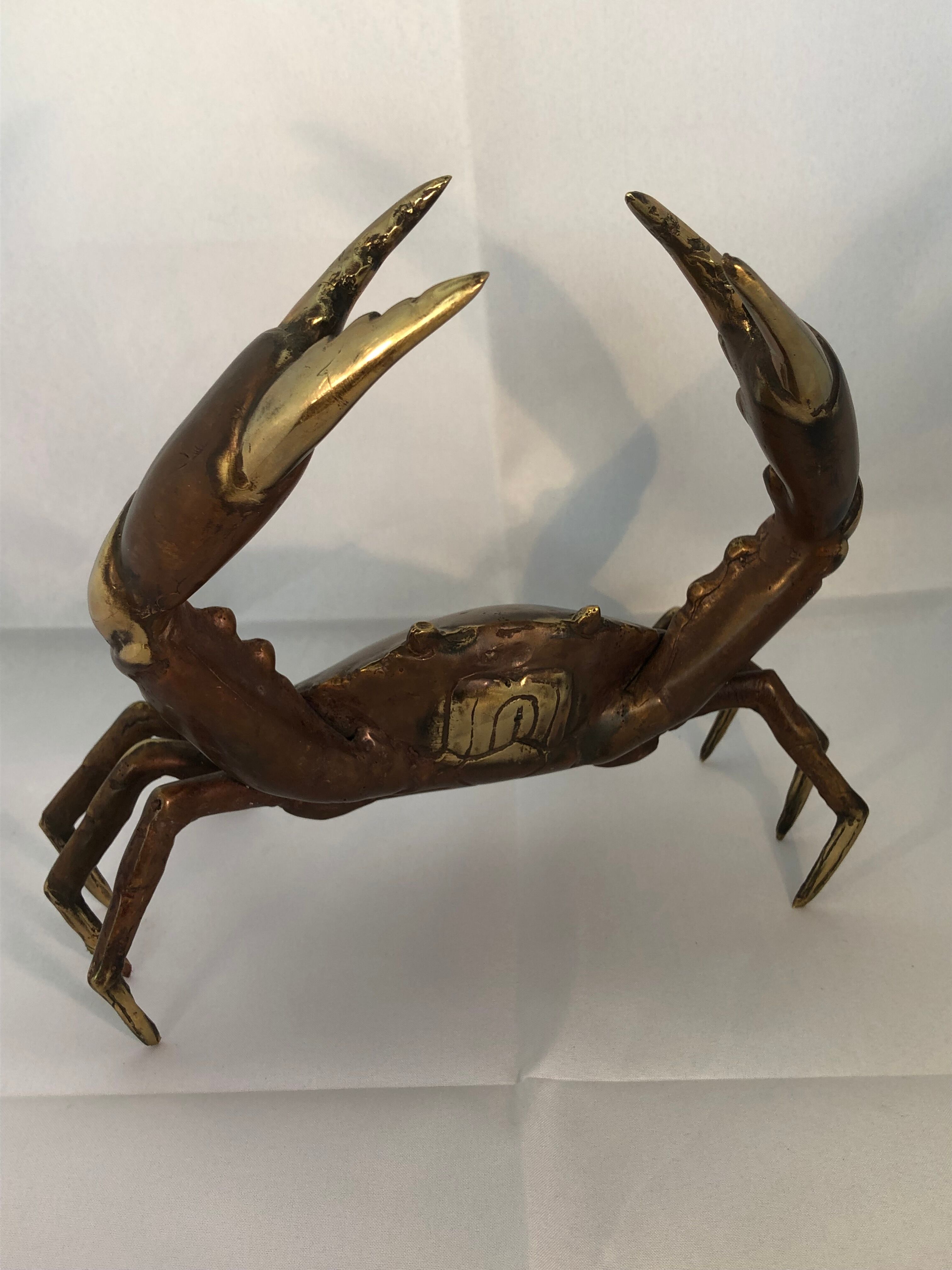 Crabe en laiton