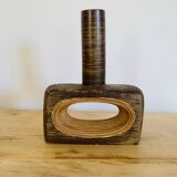 Rattan and ceramic vase
