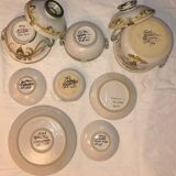 Quimper Tableware Service signed and numbered (78 pieces)
