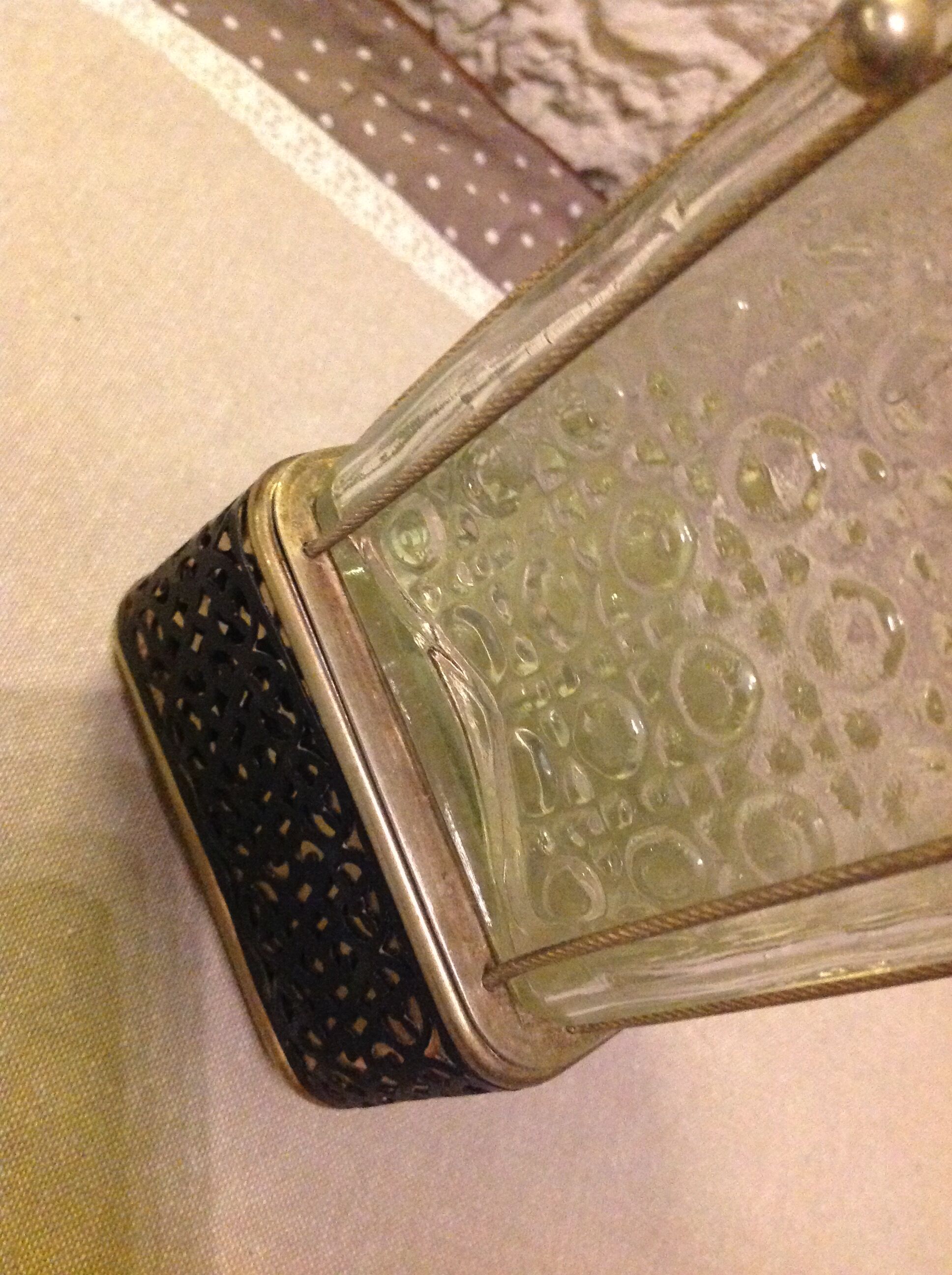 60s vintage cut glass decanter