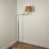 Brass e-reader floor lamp