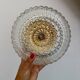 Applique ou plafonnier globe vintage en verre moulé