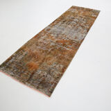 3x9 Vintage Oriental Runner Rug, 80x282Cm, Rug For Kitchen